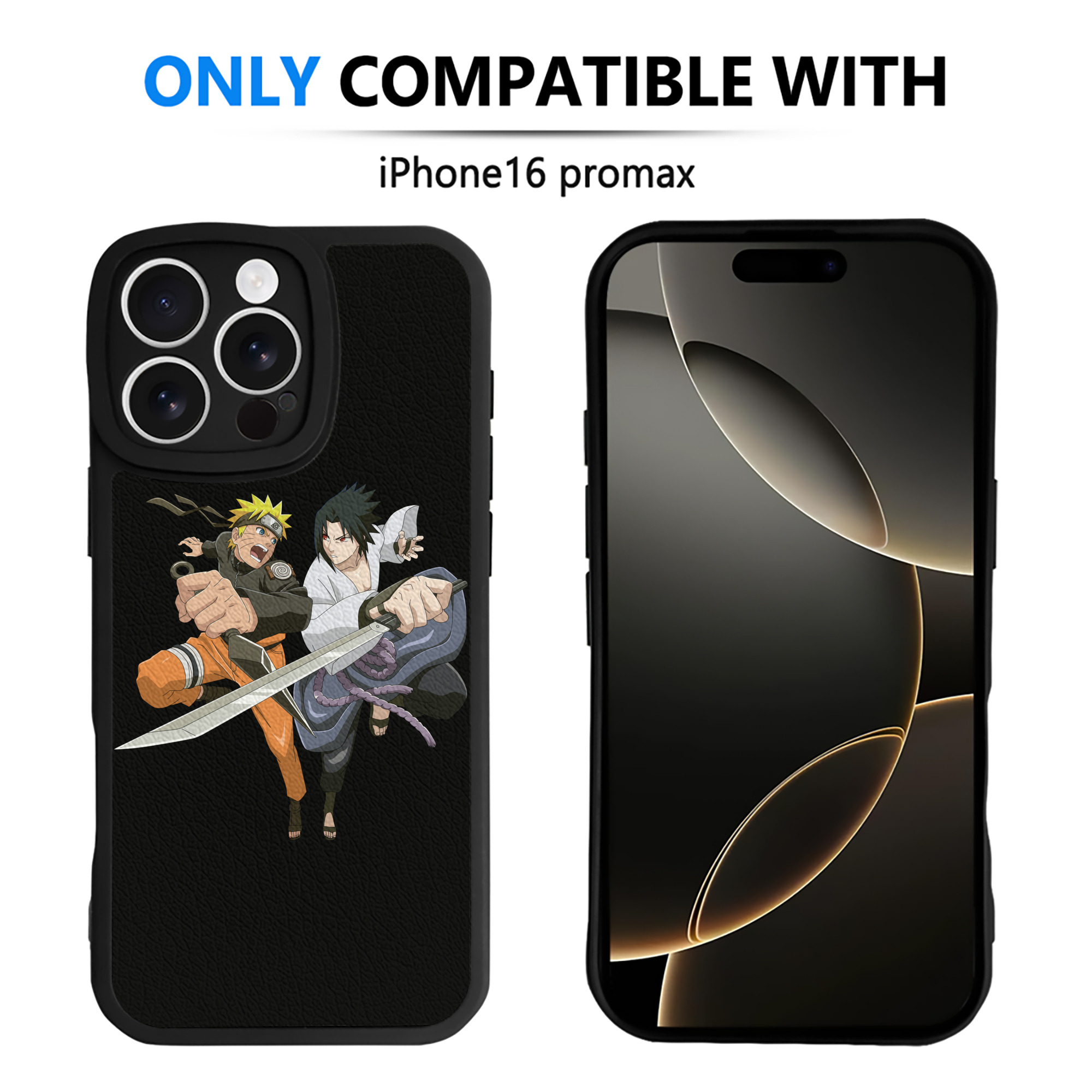 （画像用） NARUTO -ナルト- うずまき ナルト Uzumaki Naruto 【iPhone 16シリーズ対応】シリコンスマホケース（レザー調） 材質：シリコン